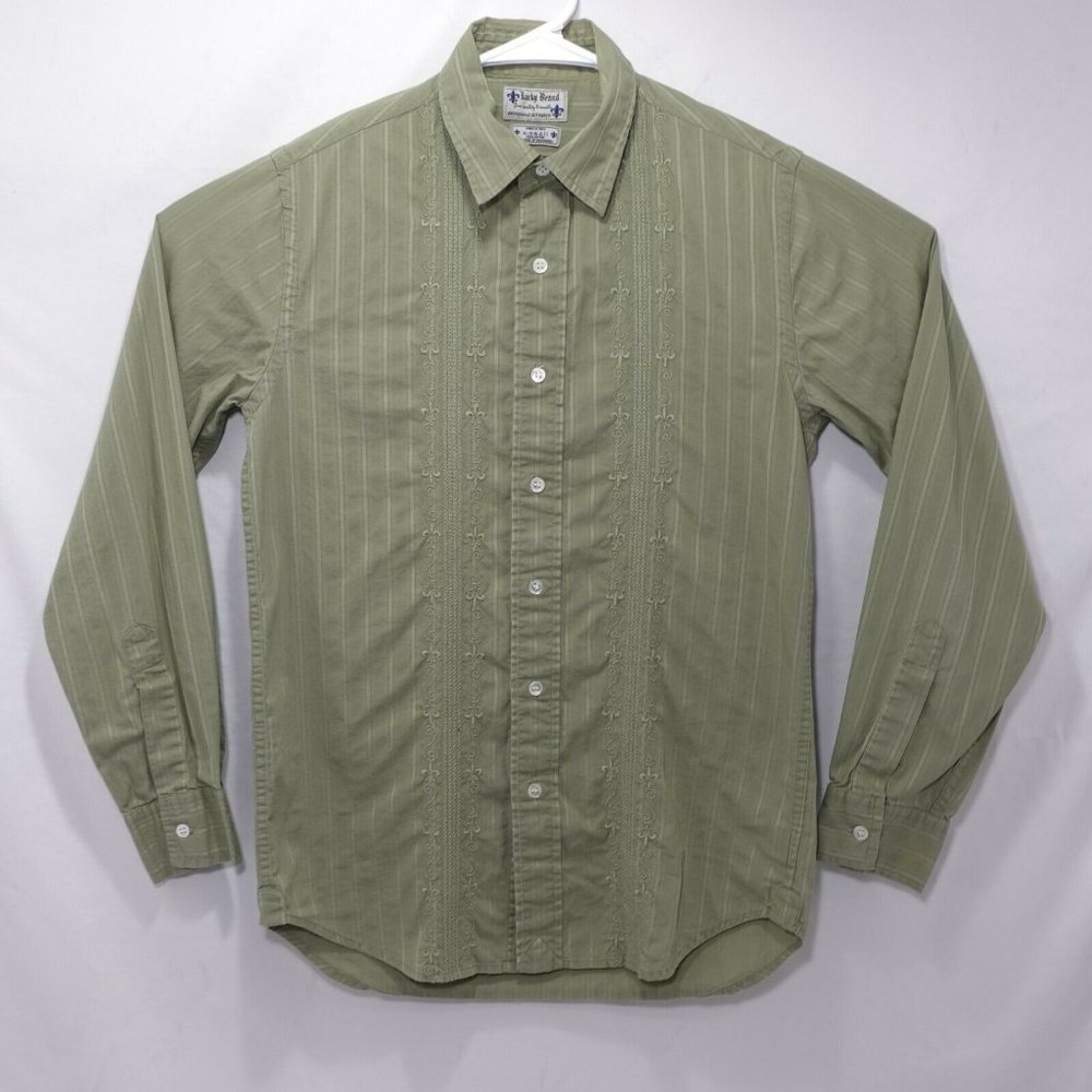 Lucky Brand Dungarees by Gene Montesano Women's Embroidered Shirt